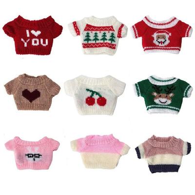 Cotton Doll Fashion Knitted Coat Sweaters Outfits Winter Warm Tops for Idol 23~30cm Dolls Clothes Accessories Baby Kid DIY Toys