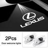 2Pcs LED Car Door Projector Logo High Definition Welcome Light For Lexus F SPORT LBX NX RX 350h 450h Plug-in Hybrid ES UX 300e SN5