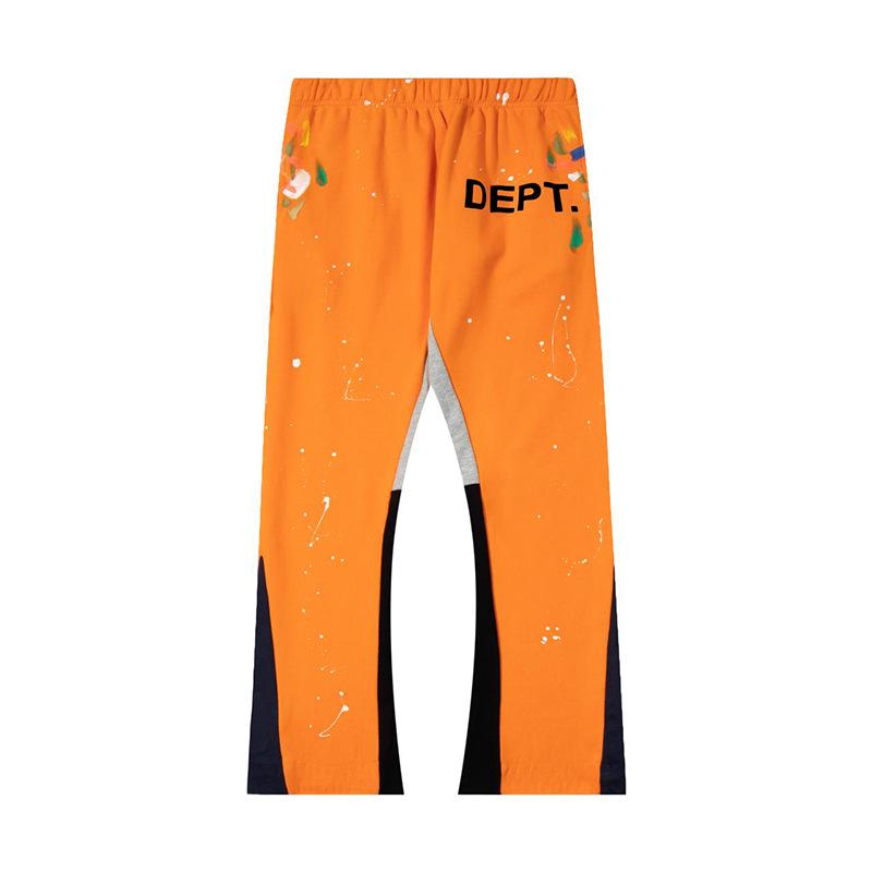 GALLERY DEPT Men's Classic Hand-Painted Splatter Graffiti Cotton Sweatpants