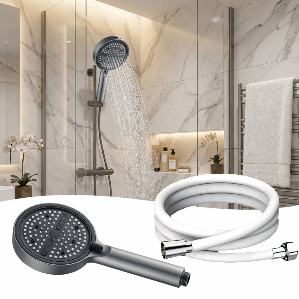 Extra-Wide Large Panel Rainfall Shower Head High Pressure Shower Head Bathroom Use
