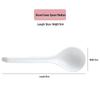 White Ceramic Long-Handle Ladle - Scratch-Resistant, Large Soup Spoon for Commercial and Household Use