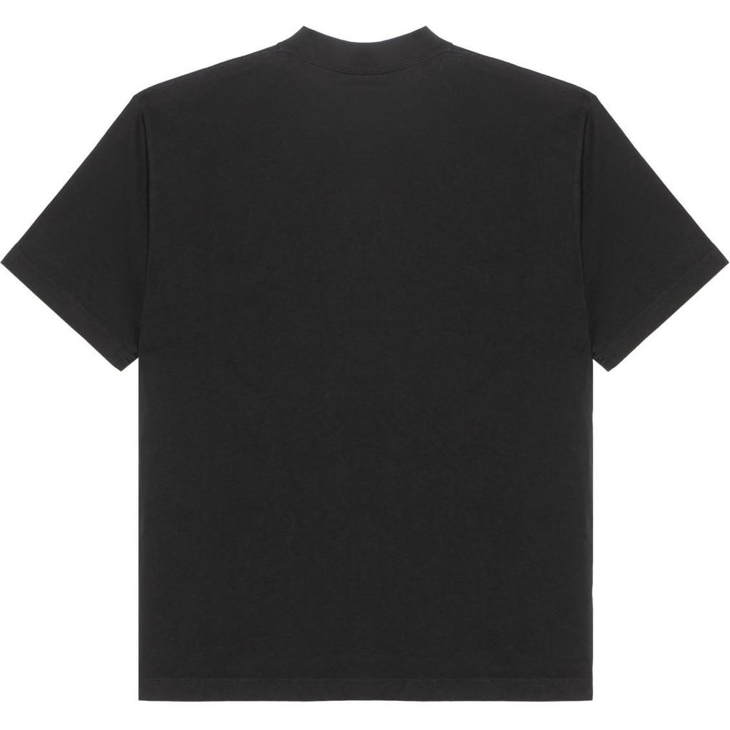 Balenciaga Activewear Logo Letter Print Crew Neck Short Sleeved SS24 T Shirt Loose Fit Unisex Black 764235TQVT91083