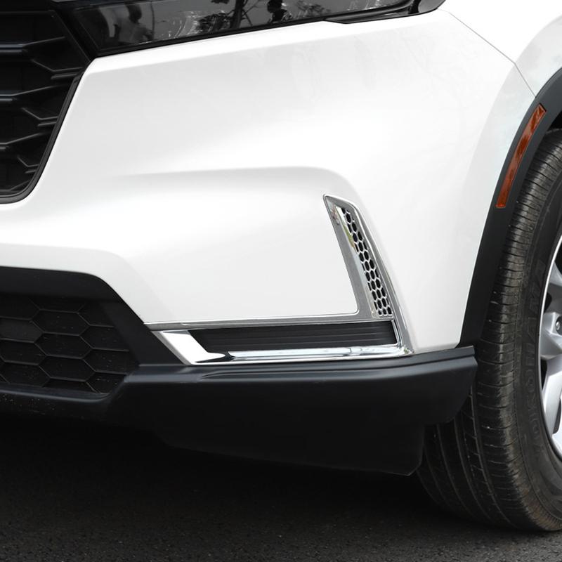 For Honda CRV CR-V  2024 Car Accessories ABS Plastic Front Fog Light Lamp Decor Cover Trim 2pcs