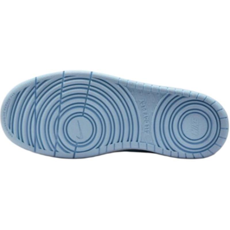 Nike Court Borough Abrasion Resistant Low Top Kids' Skateboarding Shoes Blue Yellow Teenagers Sneakers IH4048-001