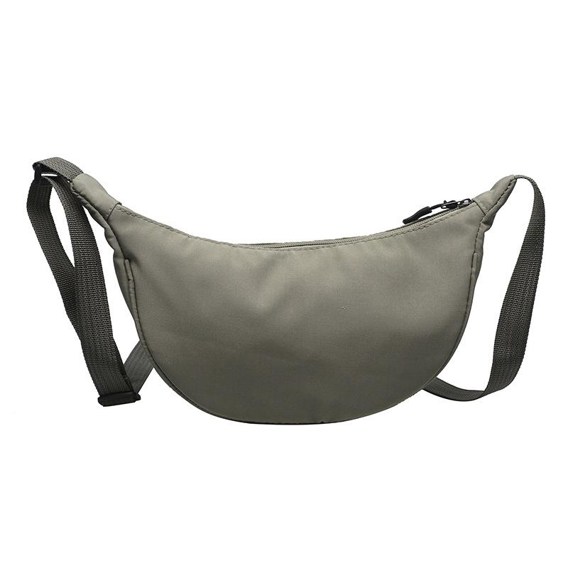 Large-capacity Nylon Bag Women's 2025 New Korean Version of Simple Cow Pattern Messenger Bag Wide Shoulder Strap Single Shoulder Dumpling Bag