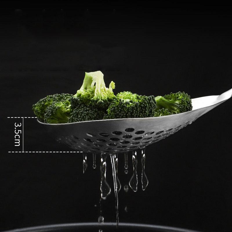 Stainless Steel Colander Skimmer Spoon Used for Deep Fried Noodles Pepper Cooking Heavy Food Strainer Kitchen Utensils6