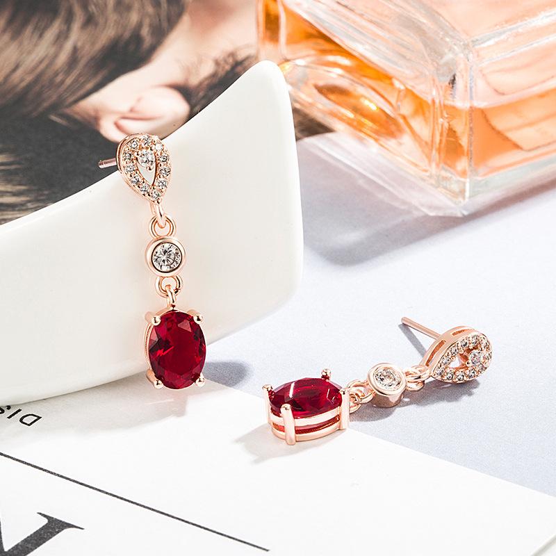 New 925 Sterling Silver Earrings Fashion AAA Zircon For Women Exquisite Student Girlfriend Jewelry Accessories Wedding PartyGood Product