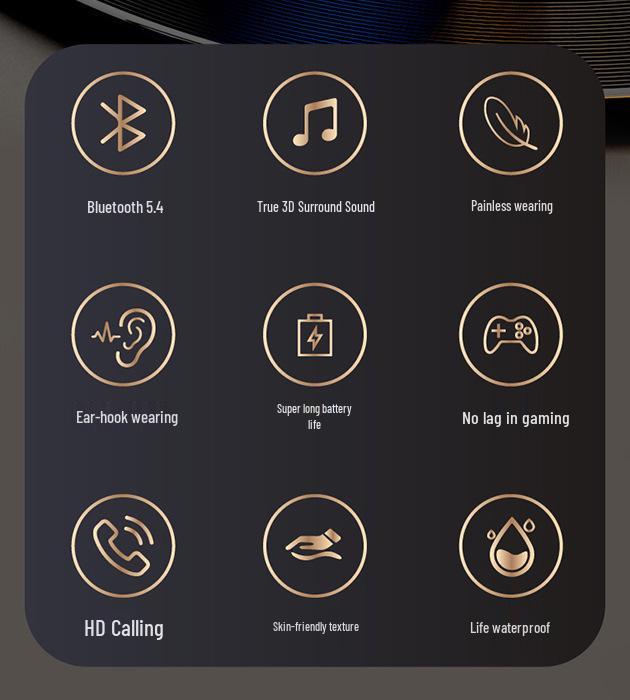 GT280 Wireless Sports Bluetooth Headset: Over-Ear, In-Ear, Air Conduction, Long Battery Life