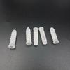 M6 Transparent Wall Plug Expansion Tube with Self-Tapping Screw, Washer, and Rubber Plug