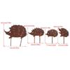 Metal Animal Yard Decors Garden Art Rust Animals for Outside Decorations Outdoor Decorative Stake Lawn Accessory