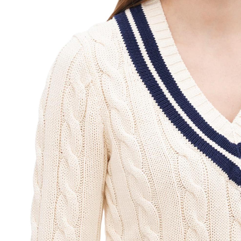 Polo Ralph Lauren V-Neck Straight Pullover Sweater Women Sweater 211915753-001