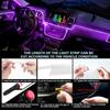 MAODANER Car LED Interior Strip Light, 16 Million Colors 5 In 1 With 236 Inches Fiber Optic, Multicolor RGB Sound Active Automobile Atmosphere