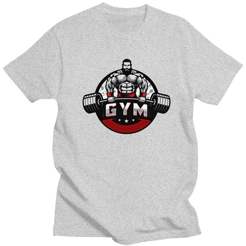 Custom Bodybuilding Gym Tshirt for Men Short Sleeves T Shirt Fitness Muscle Tshirt Pure Cotton Tees Gift Idea
