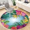 1PC Tropical Flowers Chair Carpet for Office Non-Slip, Lightweight, Machine Washable Rug for Office, Sleeping, Room - Holiday DecorPolyester