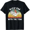 SHANGCHEN Rizz Em with The Tism Meme Retro T-Shirt