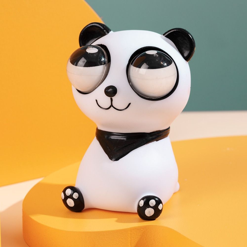 Panda Eyeball Burst Squeeze Toy Simulation Dragon Squeeze Stretching Ball  Kids Holiday Gift
