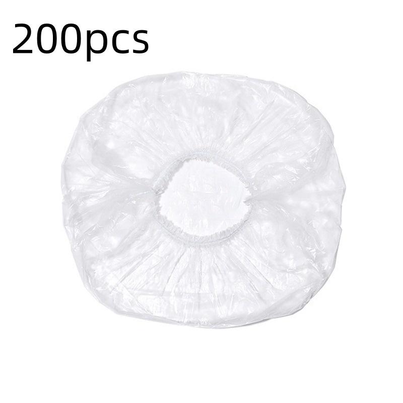 100-300 Pcs Disposable Shower Cap Covers Bathroom Accessories Transparent and Waterproof Disposable Hair Caps Bathroom Products