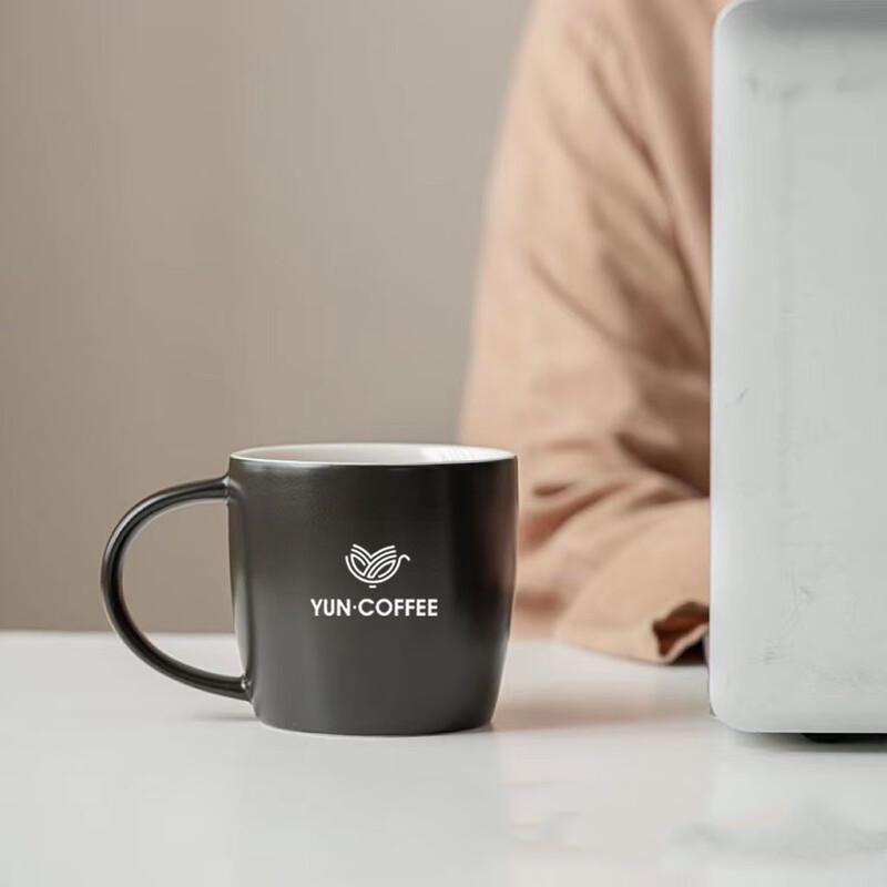 Elegant Black Ceramic Mug Set