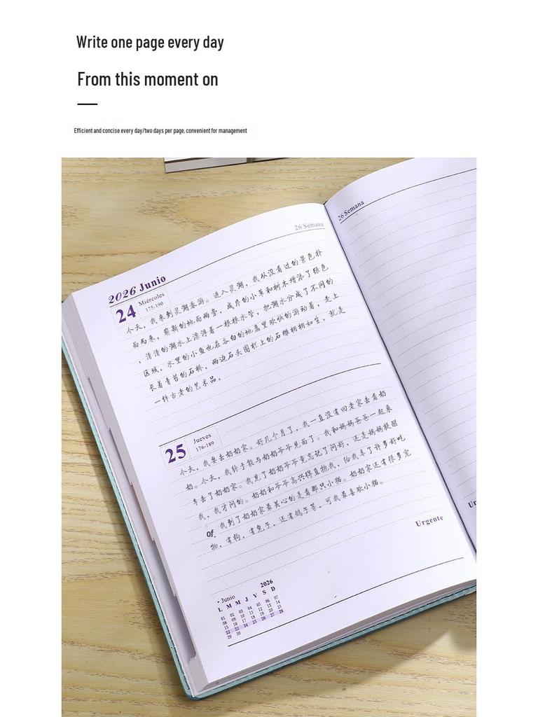 In-Stock 2026 Spanish-English A5 Planner 365-Day Gift Box Set