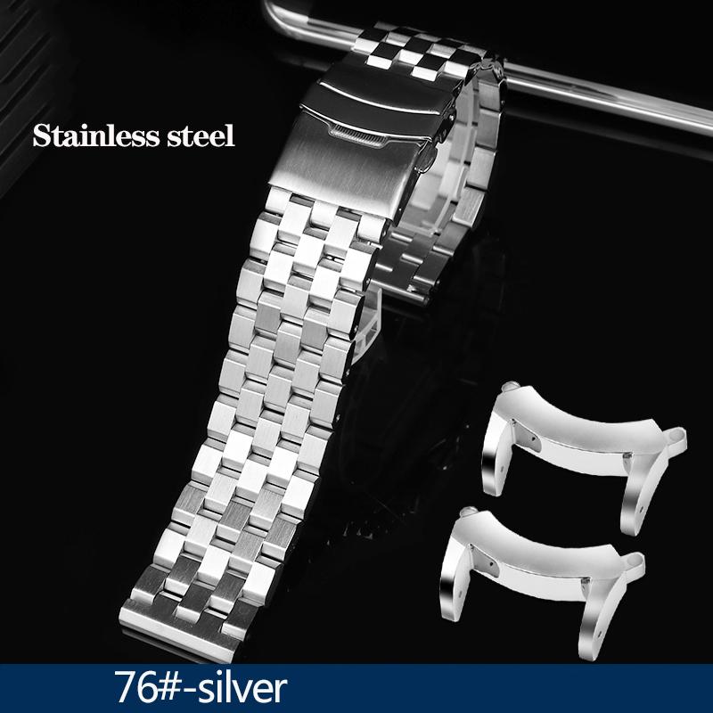 New Rubber Watchband For Citizen BJ8050 BJ8050-08E Stainless Steel Lug Little/Small Monster Modified Silicone Watch Band Strap