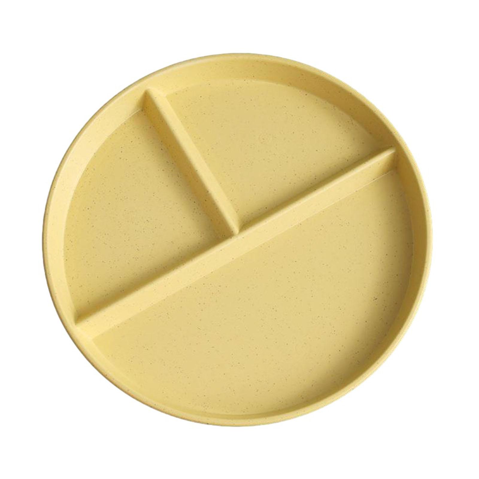 

Разделенная тарелка с 3 отделениями, многоразовый поднос для фруктового салата, столовая посуда, многоразовый контроль порций, разделитель для здорового питания