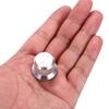 uxcell Aluminum Potentiometer Universal Volume Tone Control Knob with Arrow Indicator for Guitar and Silver 6-Piece Knob, 1/4" (6mm) Bass, 3/4"