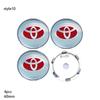 For Toyota  XP90 14pcs 60mm Car Tyre Wheel Center Hub Cap Badge For Toyota C-hr Prado Rav4 Yaris Hilux Prius Avensis Corolla Camry Accessories