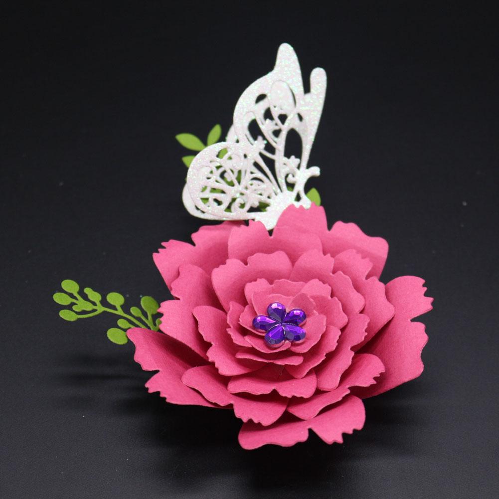 9 Different Flowers Frame Metal Silvery Stencil Embossing Cutting Dies For Diy Scrapbooking Paper Album Cards Making