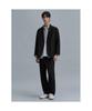 SHIFT.G Wool Linen Editor Setup Pants Black