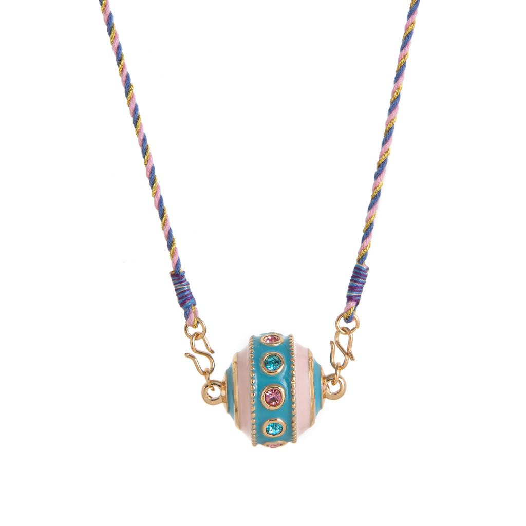 Bohemian Ethnic Style 18K Gold Plated Pendant Necklace with Colorful Gemstones - Handmade Vintage Multicolor Jewelry