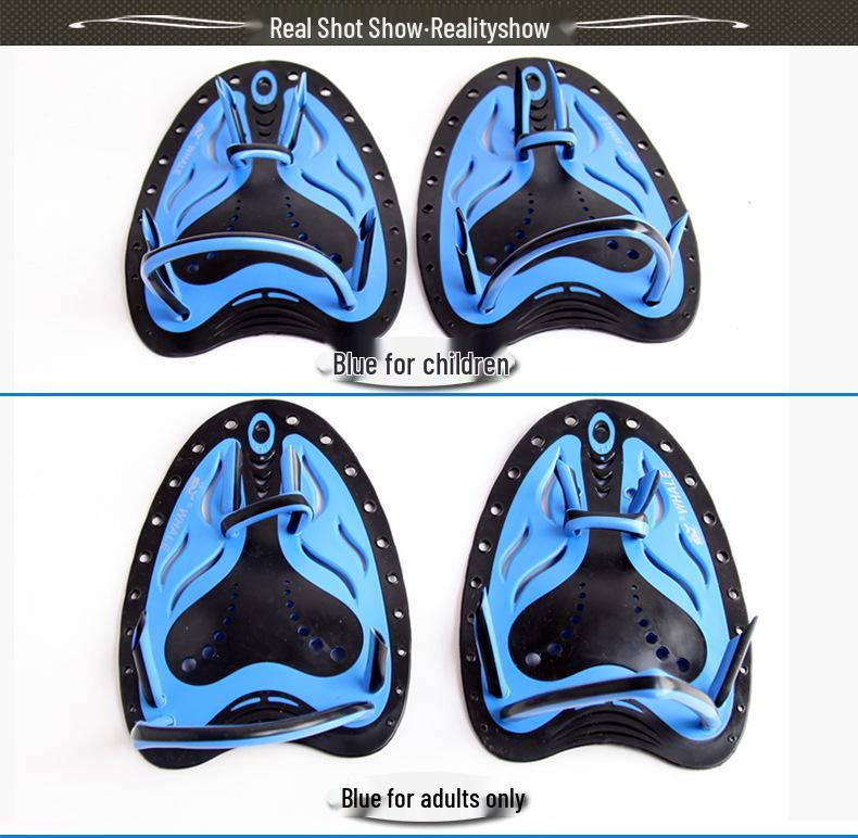 Axe-Style Swimming Hand Paddles for Adults & Children - Freestyle & Snorkeling Aid Gloves