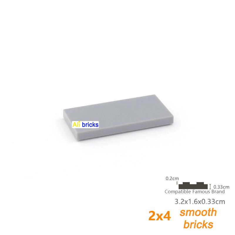 20pcs DIY Building Blocks Figures Bricks Smooth 2x4 Educational Creative Size Compatible With 87079 Plastic Toys for Children