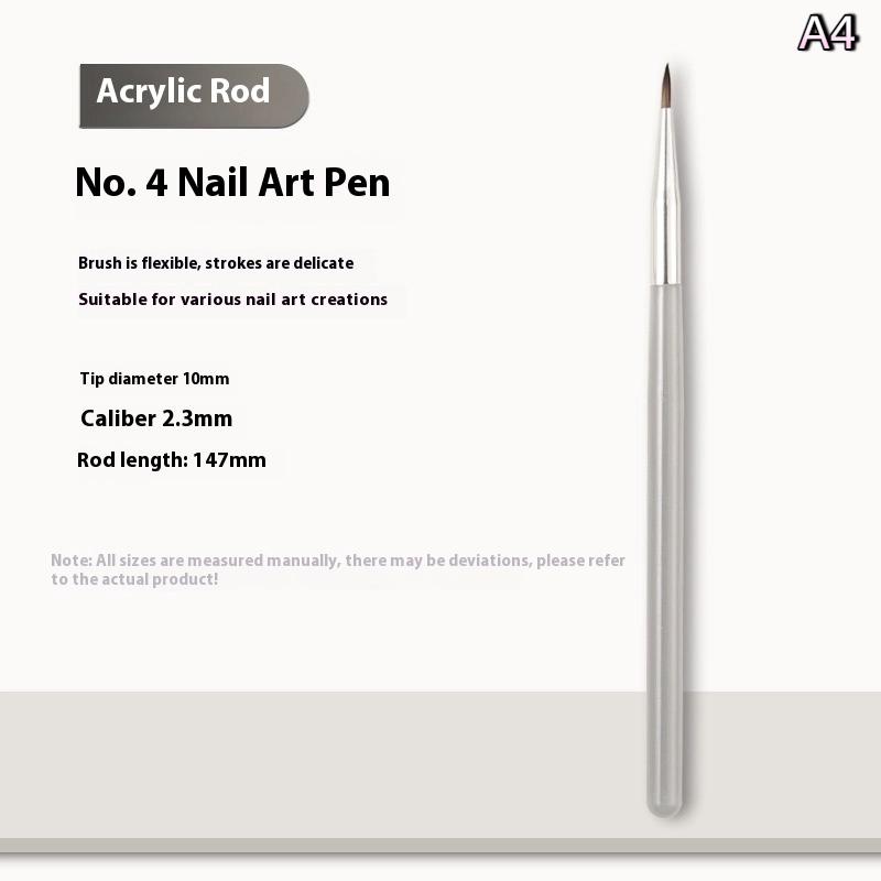 Кисть для УФ Гель-Маникюра - Тонкая Кисть для Детальной Росписи Линий для Акрилового DIY Дизайна Маникюрный Инструмент Инструмент для Гель-Лак Маникюра