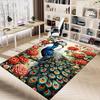 1PC peacock flowers Carpet Ultra Soft, Thick & Absorbent, Non Slip Machine Washable Mat for Entryway