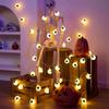 Battery Operated Halloween Eyeball String Lights Creepy Glowing Ghost Eyes Horror Atmosphere Decor Props for Home Garden Party