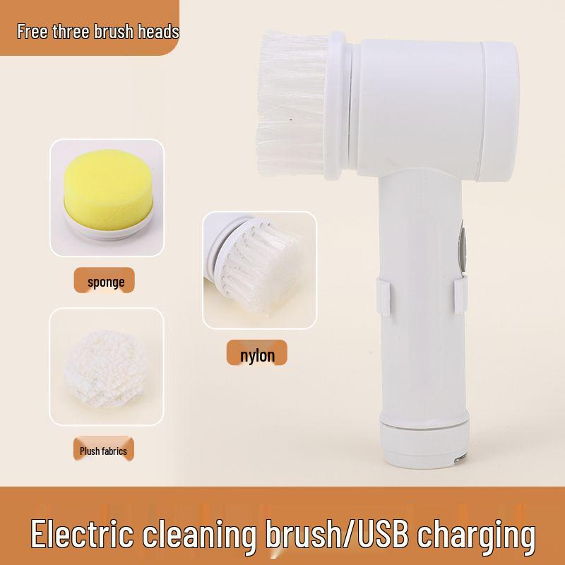 Electric Multi-Functional Handheld Cleaning Brush for Kitchen, Bathroom, Toilet, and Tiles