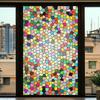 European Style Retro Glass Film,electrostatic Frosting, Adhesive Free Art Painting Privacy Protection Window Film Stained Glass