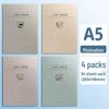 Soft Leather Student Notebook - A5/B5 Lined, Thick Cartoon Diary