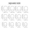 24pcs Glossy Square False Nail Purple Flower Glittering Design Nail Art for Daily Wear and Parties Manicure