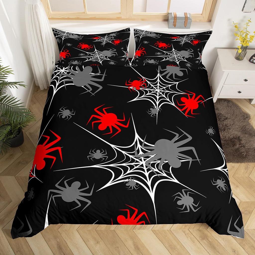 Spider 3D Digital Printing Quilt Cover Three-Piece Home Textile Duvet Cover Bedding
