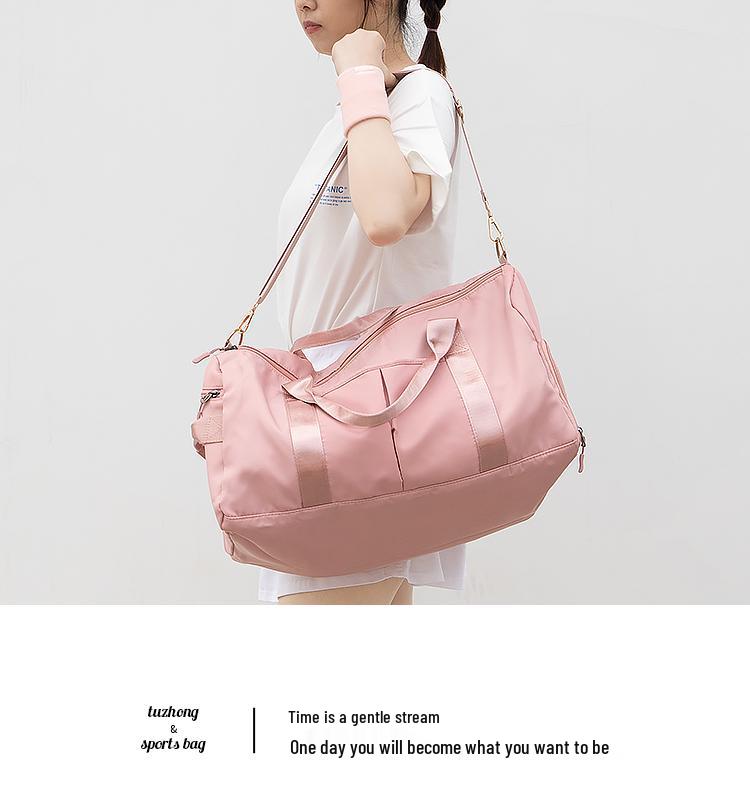 Stylish Women's Wet/Dry Swim & Gym Shoulder Bag – Lightweight, Trendy Sports Handbag for Travel & Yoga