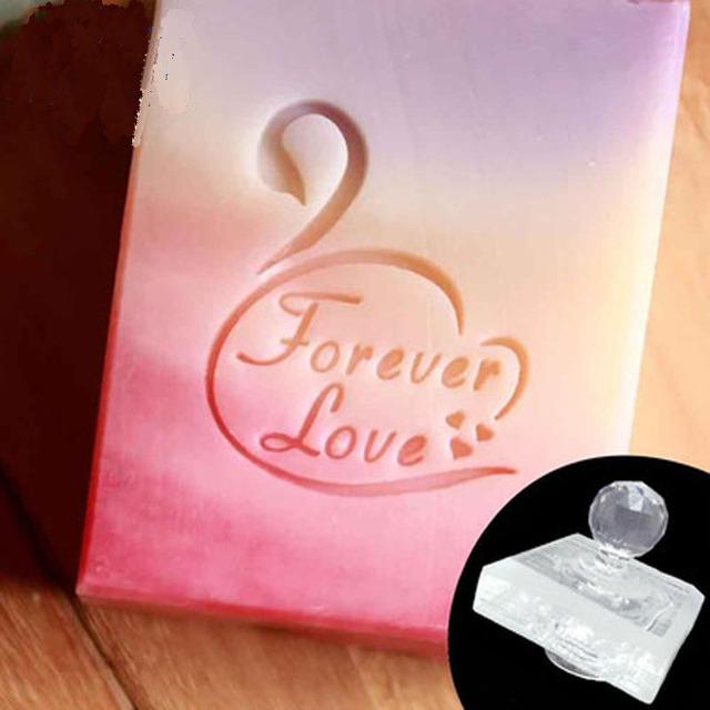 Przezroczysta forma uszczelniająca do samodzielnego wytwarzania mydła, niestandardowe logo, personalizowana miłość, litery angielskie, zestawy narzędzi, narzędzia