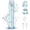 2025 New 2-in-1Women's Body Shaver, Head Bikini Trimmer Rechargeable Eletctric Shaver for Women, IPX7 Waterproof Wet and Dry Hair Trimmer for Facial