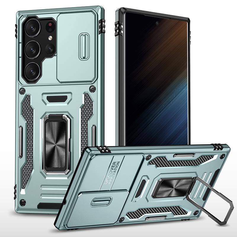Custodia per telefono Samsung S25 Ultra: Design Finestra a Copertura Totale per S24 Ultra, S23 FE, Custodia Protettiva Anti-Caduta S22