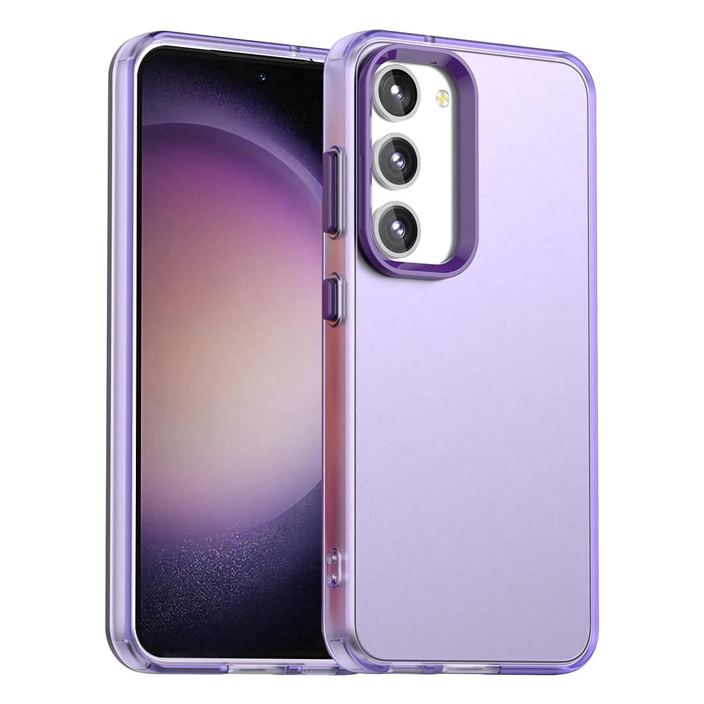 For Samsung Galaxy S23+ Case PC+TPU+PET Matte Anti-Drop Phone Back Cover