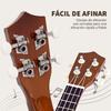 Soprano Ukulele, for Beginners, 4 Nylon Strings, 53 x 17.5 x 6.2 cm, Brown