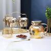 Glazen Waterkokers Theepotten Kawaii Kleur Pompoen Thermische Waterfles 1000ml met Beker Moka Pot Huishoudelijk Apparaat Keukenaccessoires