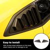 RT-TCZ Carbon Fiber Rear Quarter Side Window Louvers Sun Shade Cover Wind Vent Air Deflector Decoration Exterior Accessories for Chevrolet Camaro