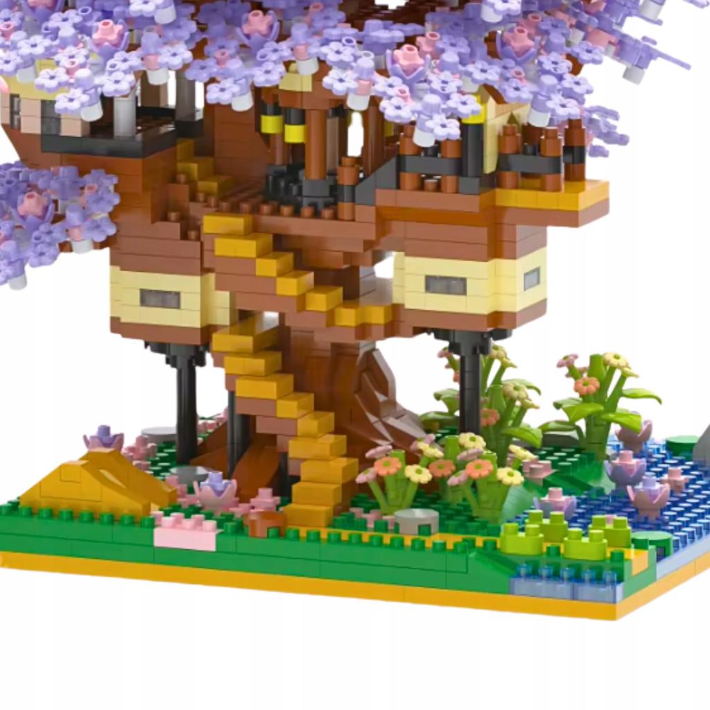Construction Bricks Sakura Cherry Blossom Brick Set 2229 Pcs.