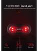 Rechargeable Waterproof LED Helmet Light for Motorcycling and Cycling - Night Strobe Taillight